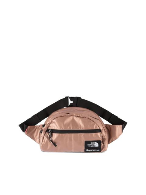 x The North Face metallic-effect belt bag