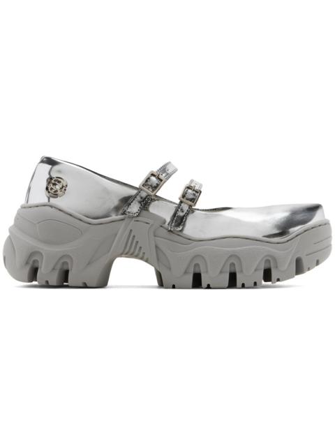 ROMBAUT SSENSE Exclusive Silver Boccaccio II MJ Ballerina Flats