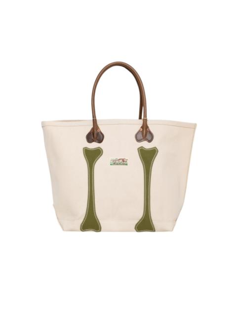Kapital #4 Canvas KOTSU KOTSU TOTE BAG M - Ecru x Khaki