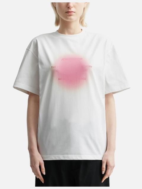 PINK GRAPHIC SEMI-OVERSIZED FIT T-SHIRT