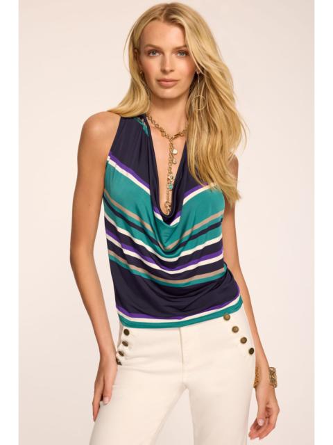 RAMY BROOK Harriet Striped Knit Halter Tank Top