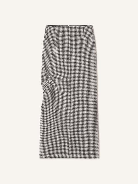 Lanvin LONG DRAPED TWEED SKIRT