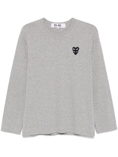 Comme des Garçons PLAY Double Heart-patch T-shirt