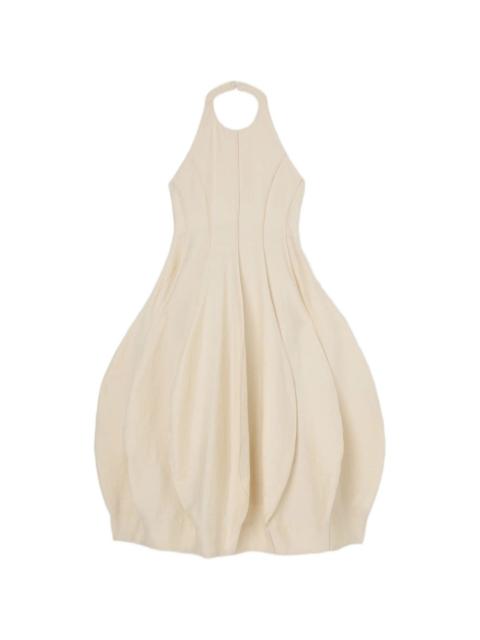 RÓHE halter-neck pleated dress