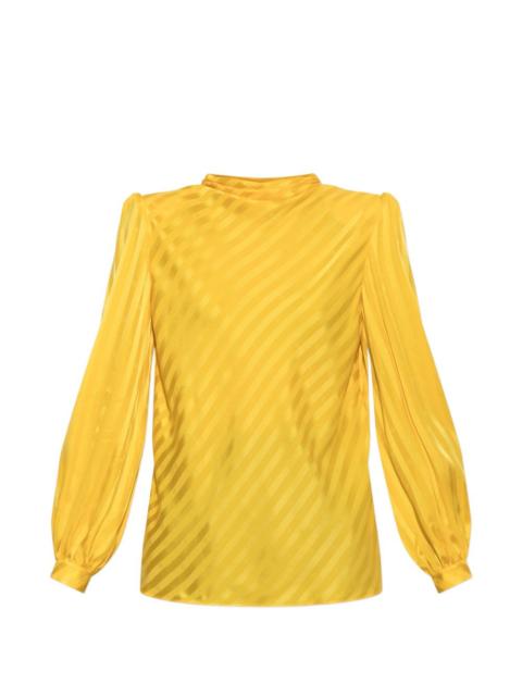 Valentino VLogo striped jacquard top