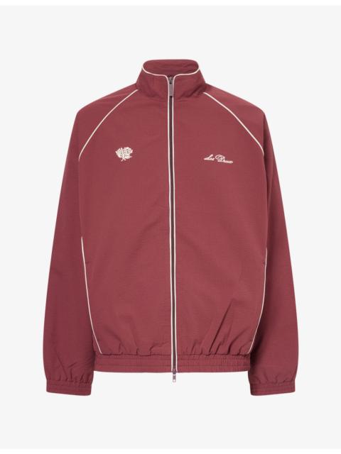 Les Deux Crinkled Seersucker Woven Truck Jacket