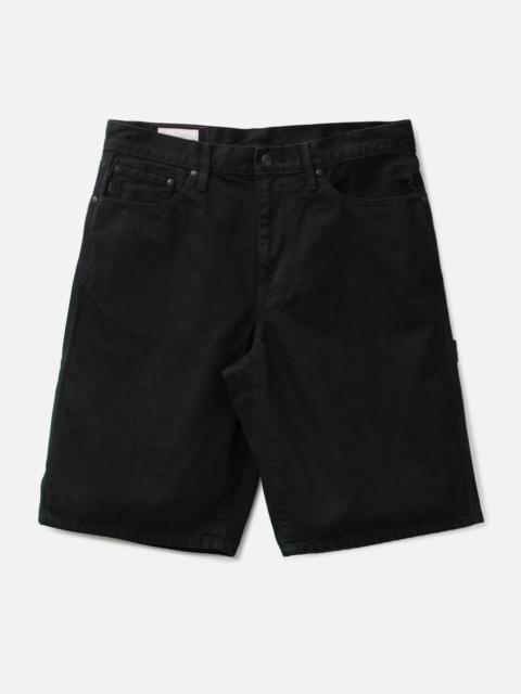 vowels OVERDYED PAINTER SHORTS