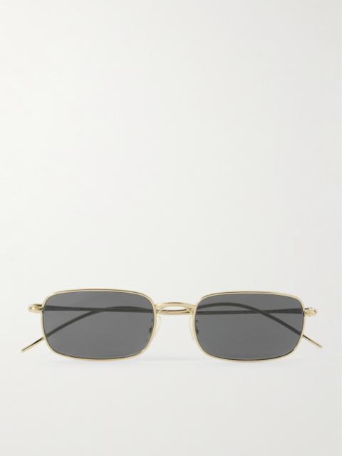 Oliver Peoples Rectangle-frame Silver-tone Sunglasses