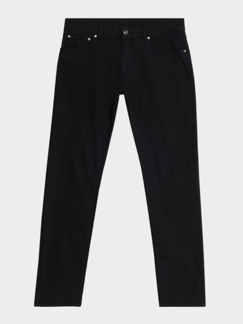 Etro Men & apos;s Tonal Jacquard Denim Straight-Leg Jeans