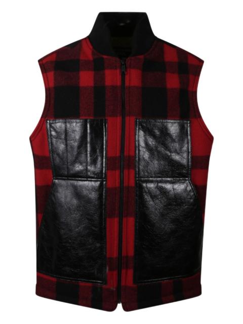 Junya Watanabe MAN Mackinaw panelled gilet