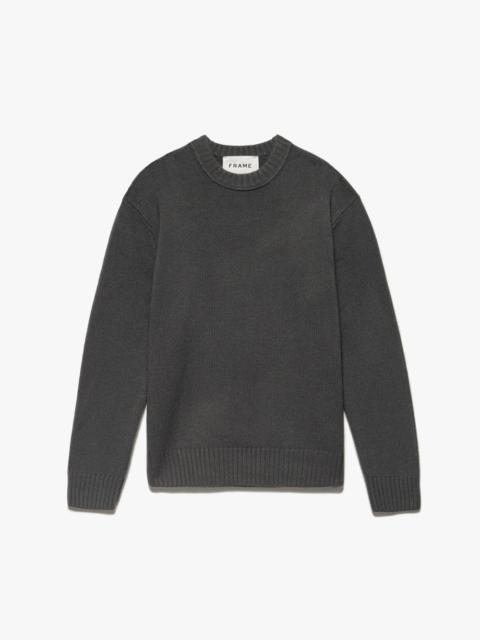 FRAME Cashmere Crewneck Sweater in Charcoal Grey