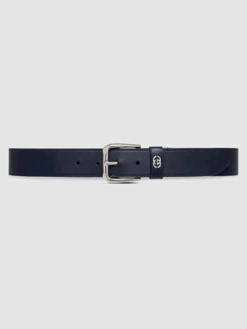 Belt with Interlocking G detail