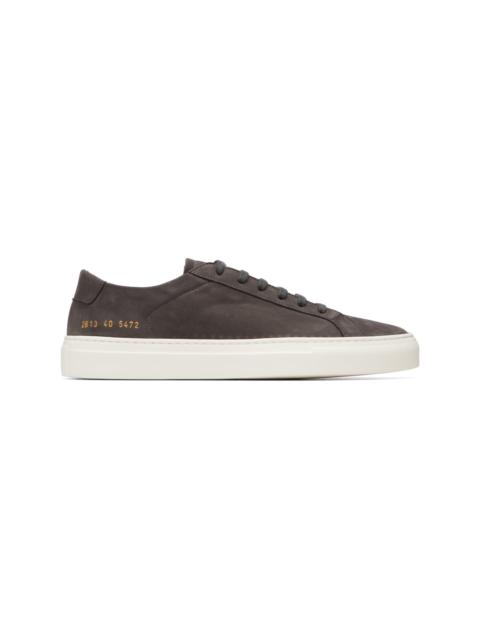 Common Projects Gray Achilles Nubuck Sneakers