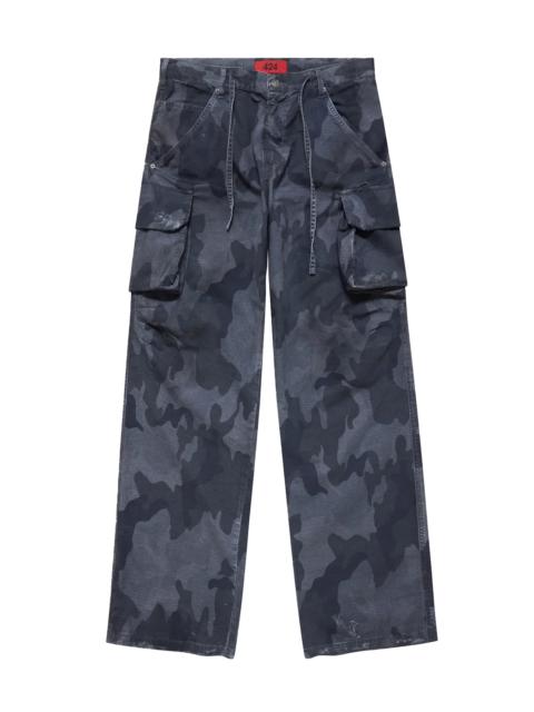 424 424 Camo Cargo Pants Black