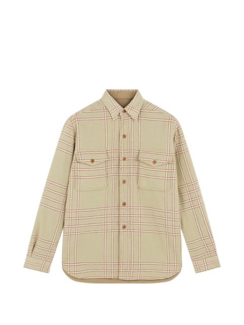 FORTELA patch-pockets checked overshirt