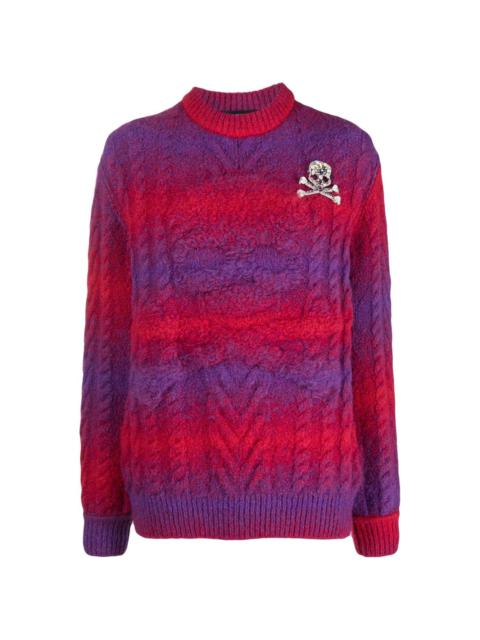 PHILIPP PLEIN two-tone knitted jumper
