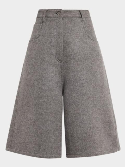 Brunello Cucinelli Virgin Wool Bermuda Shorts