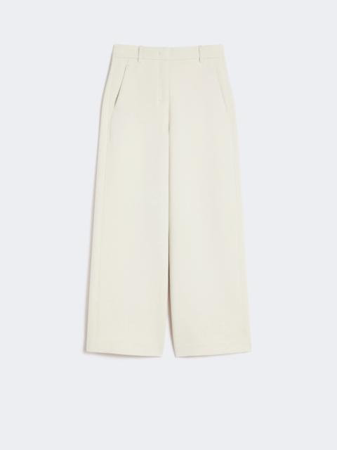 'S Max Mara Straight-fit scuba jersey trousers - BEIGE
