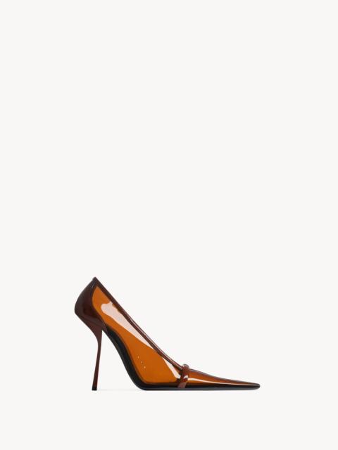 SAINT LAURENT BRIGITTE PUMPS IN TPU AND PATENT LEATHER