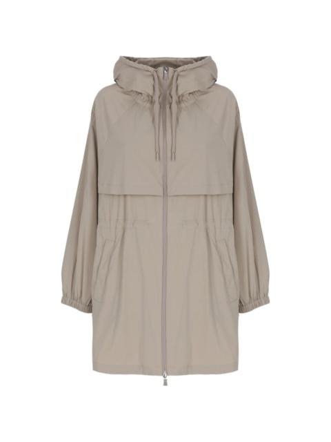 Herno hooded zip-up parka coat