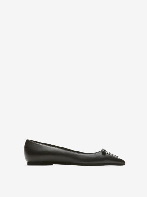 N°21 ZIP-DETAIL BALLET PUMPS