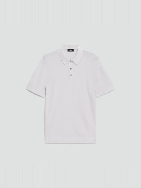 Theory Polo Shirt in Silk-Cotton