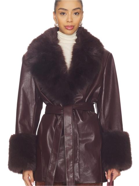 LAMARQUE Rosabella Faux Fur Blazer Coat