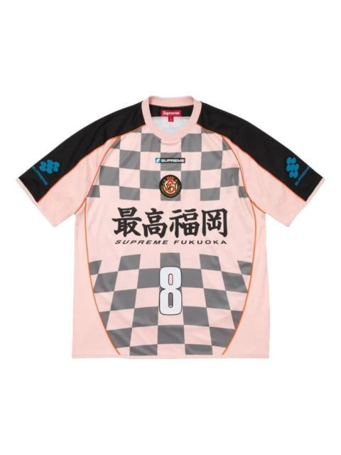 Supreme Supreme SS26 Checkerboard Soccer Jersey 'Pink' SUP-SS26-347-PNK