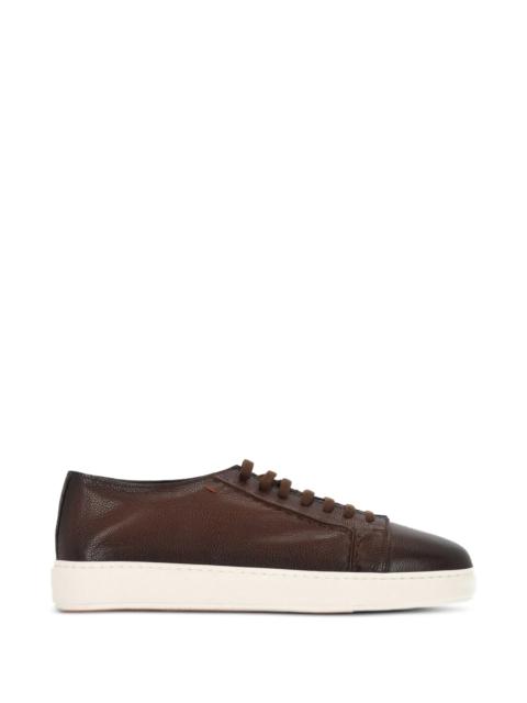 Santoni Santoni Grainy-leather Sneakers
