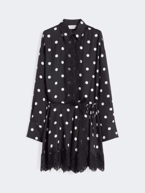 Sportmax BOSSO Lace-detail short dress - BLACK