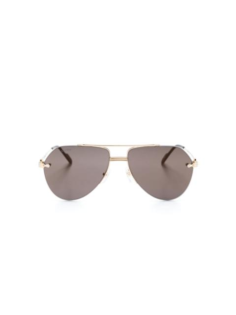 PremiÃ¨re de Cartier pilot-frame sunglasses