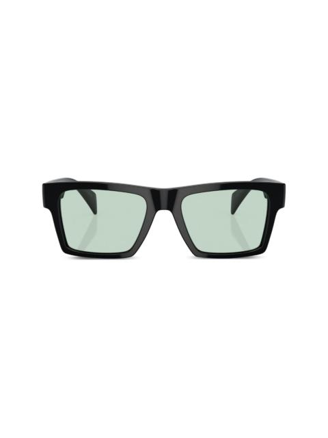 VERSACE Greca-detail rectangle-frame sunglasses