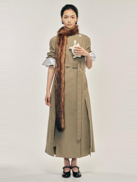 Simone Rocha Slim Faux Fur Scarf