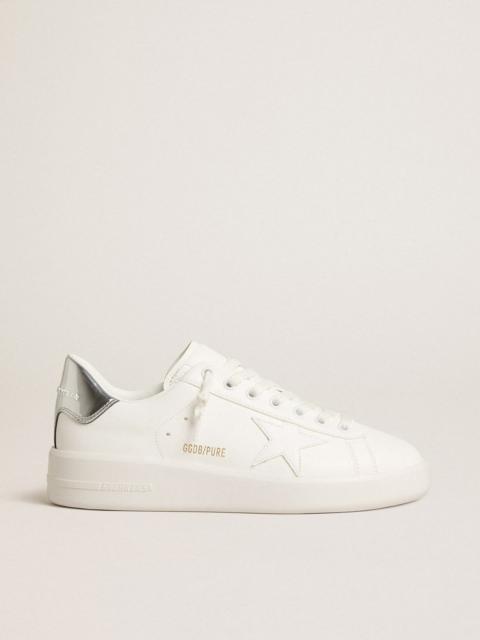 Golden Goose Women’s bio-based Purestar with white star and mirror-effect heel tab
