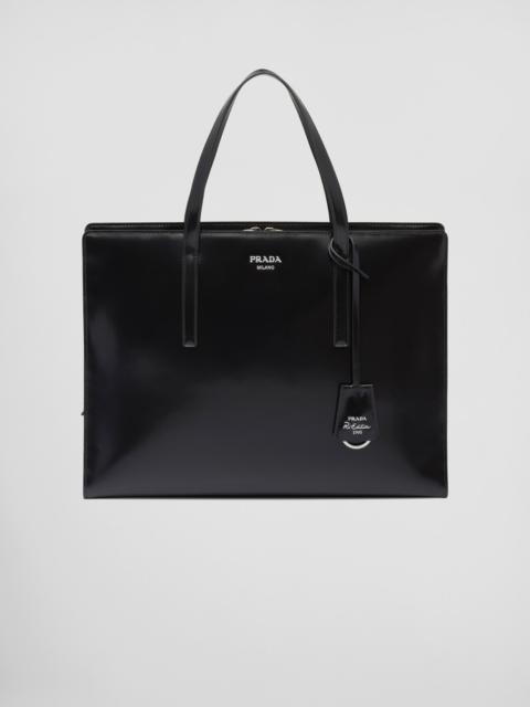 Prada Re-Edition 1995 brushed-leather large handbag