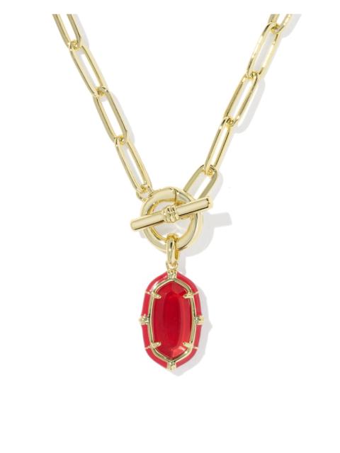 KENDRA SCOTT Elisa Gold Enamel Link and Chain Necklace