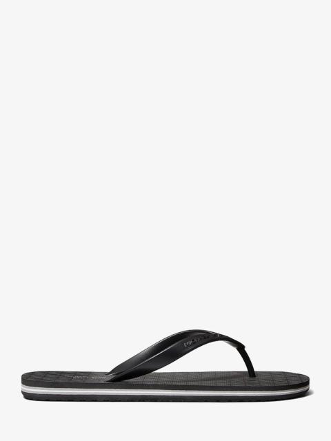 MICHAEL KORS Travis Logo Flip-Flop