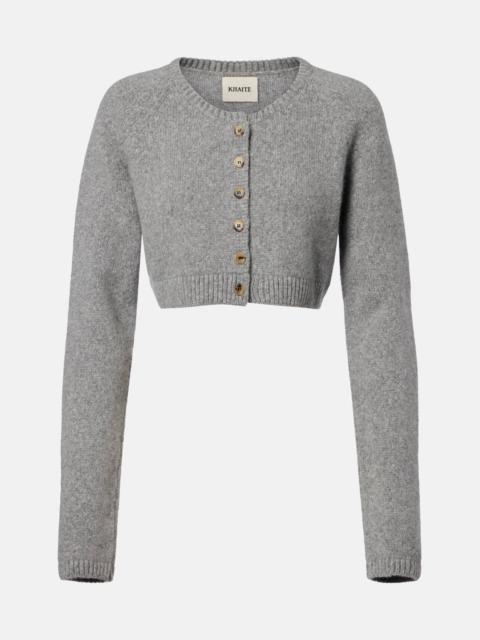 KHAITE Steph cropped cashmere cardigan