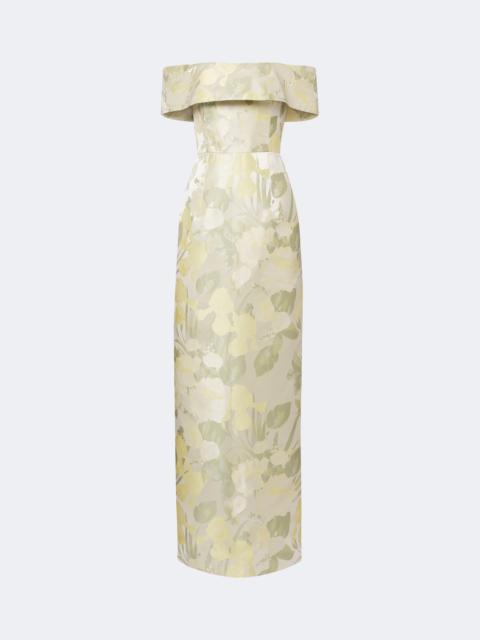 markarian Clover floral gown