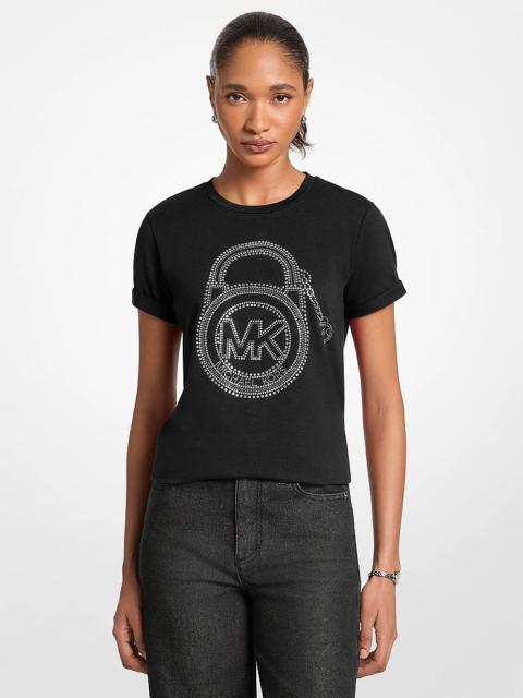 MICHAEL KORS Embellished Graphic Logo T-shirt