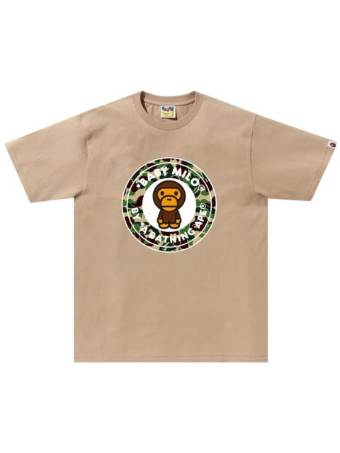 A BATHING APE® BAPE ABC Camo Milo Busy Works Tee 'Beige/Green'