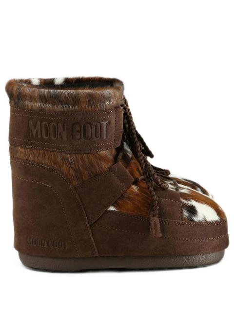 MOON BOOT Moon Boot boots "Icon Low Archive 1985" in white/cocoa pony hair