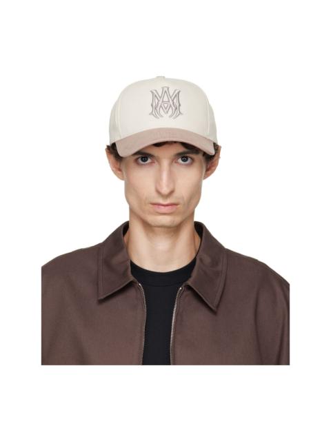 AMIRI Beige MA Two Tone Cotton Cap