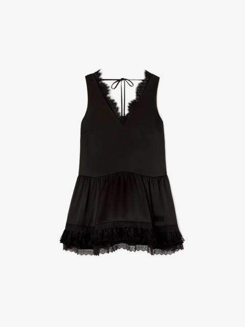 GANNI DRESS IN LACE SATIN