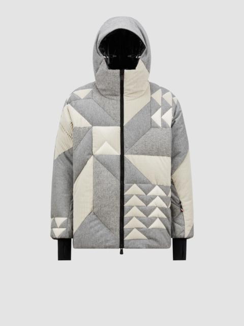Moncler Grenoble Sedrun Patchwork-Quilted Wool Short Down Jacket