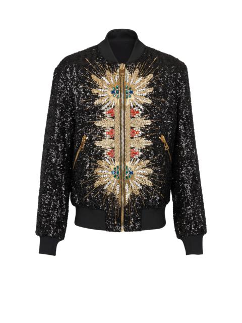 Balmain Zipped jacket with embroidery