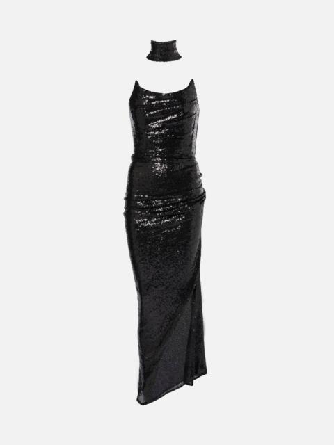 MATICEVSKI Exhilarate sequined strapless gown