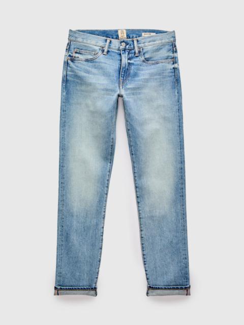 HIROSHI KATO "Keith" 14oz Washed Indigo Stretch Selvedge Denim - Pen Slim