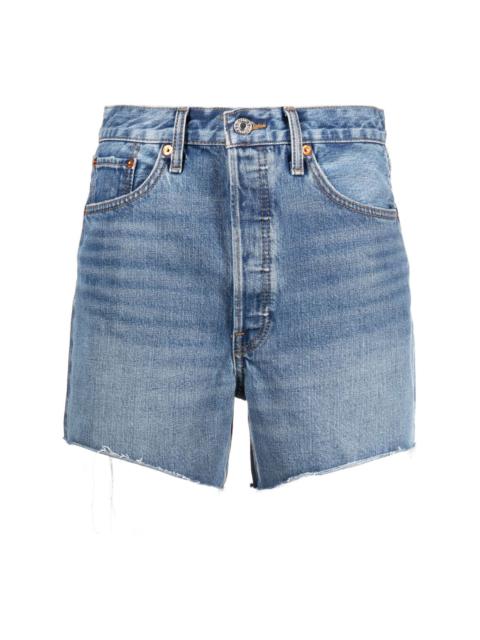 x Levi's frayed denim shorts