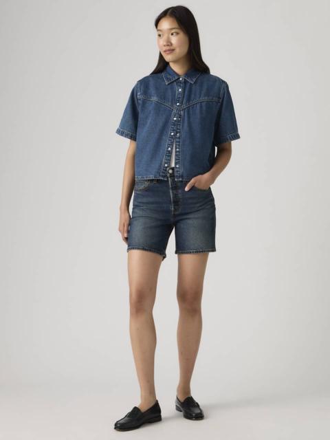 Levi's 501® ORIGINAL FIT MID-THIGH LIGHTWEIGHT WOMEN'S SHORTS